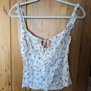NWOT Reformation Cortese Floral Crop Tank Size Small 6
